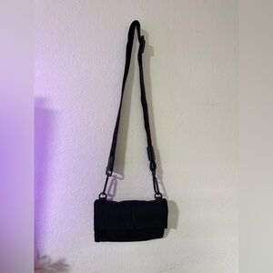 AllSaints Black Nylon Crossbody Bag